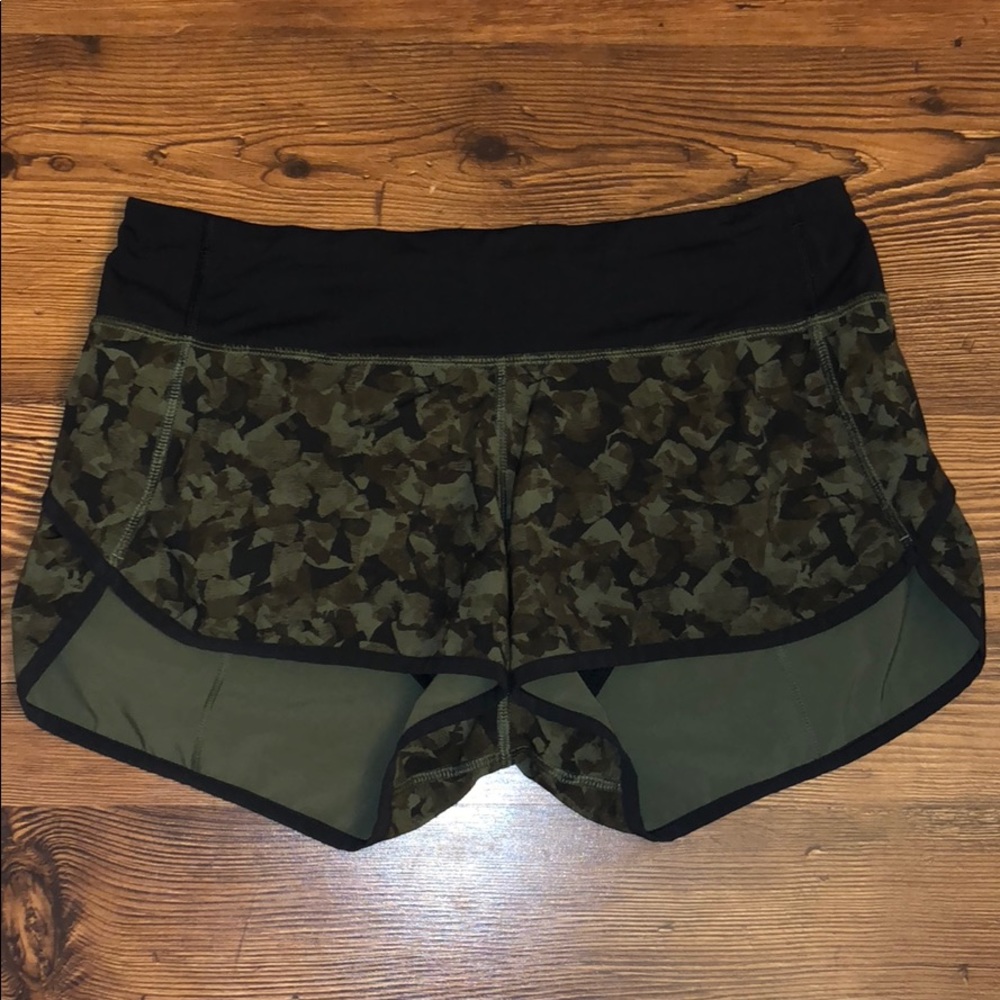 Camo Lululemon Speed Shorts